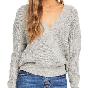 ASTR Stephanie Surplice Sweater
